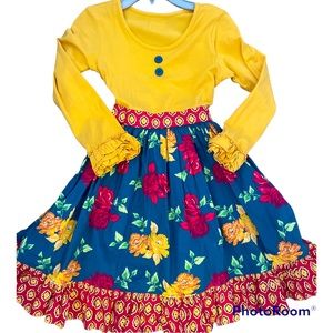 Eleanore Rose long sleeve dress 5-6